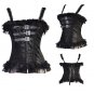 Lace Trim Buckle Straps Bustier