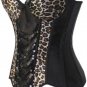 Leopard & Sequin Underwire Burlesque Corset