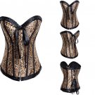 Leopard Satin Bow Corset