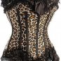 Leopard Lover Burlesque Corset Bustier With Tutu Skirt