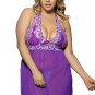 Plus Size Floral Halter Plus Size Babydoll