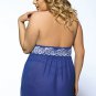 Plus Size Floral Halter Plus Size Babydoll
