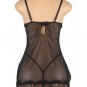 Plus Size Flirty Black Babydoll Set