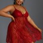 Plus Size Sheer Temptations Babydoll Set