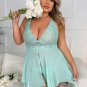 Plus Size Forbidden Fling Lace Baby Doll 2 Piece Set