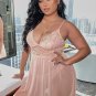 Plus Size Wanna Go First Lace Babydoll