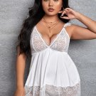 Plus Size Innocent Look Lace Chemise Set