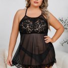 Plus Size Flirty Lace Babydoll Set