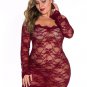 Plus Size Seductive Lace Chemise