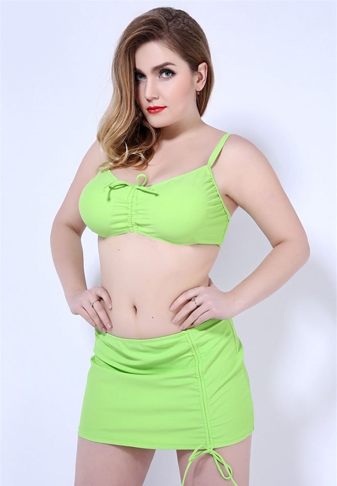 Plus Size Underwire Push Up Swimsuit