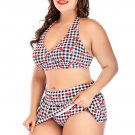 Strawberry And Plaid Two Piece Swimsuit