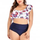 Plus Size Ruffled Bikini Set