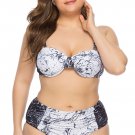 Plus Size Underwire Two Piece Swimsuit