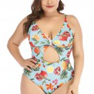 Plus Size Fruit Print Bikini Set