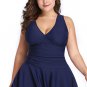 Plus Size Solid Colour Two Piece Swimsuit
