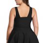 Plus Size Solid Colour Two Piece Swimsuit