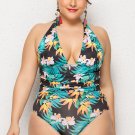 Plus Size Rainforest One Piece Swimsuit