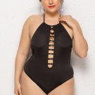 Plus Size Solid Color One Piece Swimsuit