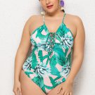 Plus Size Tropical Holiday One Piece Swimsuit