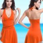 Sexy Deep V Neck High-Low Beach Dress