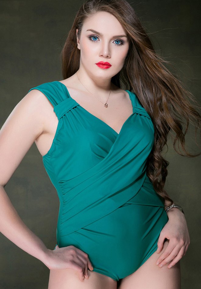Women's One-Piece Triangle Plus Size Bathing Swimsuits