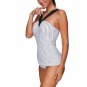 Women's One-piece Sexy V Neck Dots Swimsuits