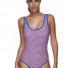 Women's One Piece Sexy Striped Pattern Bathing Suits