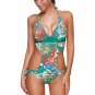 One-piece Sexy V-neck Printing Swimsuit