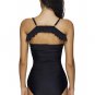 One-Piece Sexy Halter Neck Solid Color Swimsuit