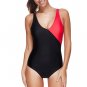 One-Piece Contrast Color Sexy Swimsuit