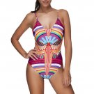 Bohemia Style Printing One Piece Bikini Swimwear