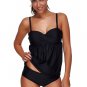 Two-piece Sexy Sling Plain Colour Swimsuit