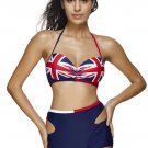 Sexy Halter Neck Printing Swimsuit