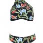 Women's Floral Printing One Shoulder Bikini Swimsuit