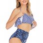 Ruffled Stripes Bikini Set