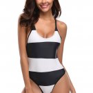 Striped One Piece Swimsuit