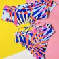 Retro High Waist Two Piece Bikini Set