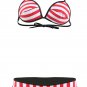 Rubber Red Striped Bikini