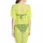 Colloyes Neon Yellow Floral Crochet Detail Beachwear
