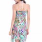 Blue Plumage Printed Swimwear Dress