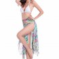 Blue Plumage Printed Swimwear Dress