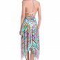 Blue Plumage Printed Swimwear Dress