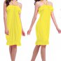 Sexy Halter Neck Strap Ruffle Trim Cover-Up