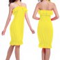 Sexy Halter Neck Strap Ruffle Trim Cover-Up