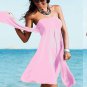 Strapless Ribbon Wrapped Cover-Up