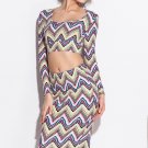 Long Sleeve Scoop Neck Two Piece Set