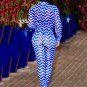 Striped Printed Two-piece Pants Set