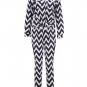 Striped Printed Two-piece Pants Set