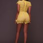Saylor Crochet Lace Nude Illusion Romper