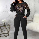 Women's Long Sleeves Top and Pants Suit